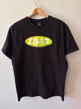 OVO Octobers Very Own Manufacturing Co Spellout T-Shirt Black Size XL